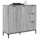 vidaXL Széf fiókkal Szürke Sonoma 89,5 x 33 x 82 cm Faanyag
