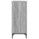 vidaXL Széf fiókkal Szürke Sonoma 89,5 x 33 x 82 cm Faanyag