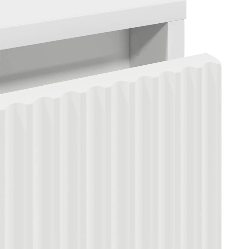 vidaXL Éjjeli asztal fiókkal Fehér 63.5 x 36 x 61 cm Faanyag