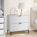 vidaXL Éjjeli asztal fiókkal Fehér 63.5 x 36 x 61 cm Faanyag