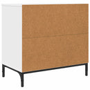 vidaXL Éjjeli asztal fiókkal Fehér 63.5 x 36 x 61 cm Faanyag