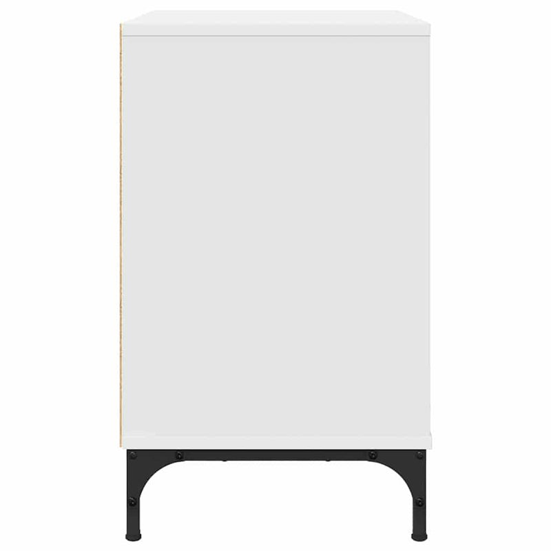 vidaXL Éjjeli asztal fiókkal Fehér 63.5 x 36 x 61 cm Faanyag