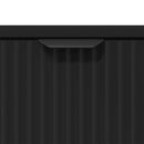 vidaXL Éjjeli asztal fiókkal Fekete 63.5 x 36 x 61 cm Faanyag