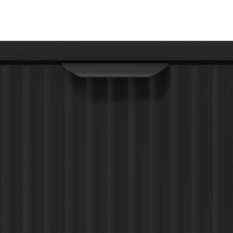 vidaXL Éjjeli asztal fiókkal Fekete 63.5 x 36 x 61 cm Faanyag