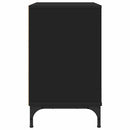 vidaXL Éjjeli asztal fiókkal Fekete 63.5 x 36 x 61 cm Faanyag