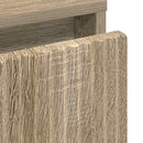 vidaXL Éjjeli asztal fiókkal sonoma tölgy 63.5 x 36 x 61 cm Faanyag