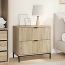 vidaXL Éjjeli asztal fiókkal sonoma tölgy 63.5 x 36 x 61 cm Faanyag
