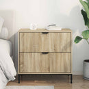 vidaXL Éjjeli asztal fiókkal sonoma tölgy 63.5 x 36 x 61 cm Faanyag