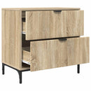 vidaXL Éjjeli asztal fiókkal sonoma tölgy 63.5 x 36 x 61 cm Faanyag
