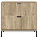 vidaXL Éjjeli asztal fiókkal sonoma tölgy 63.5 x 36 x 61 cm Faanyag