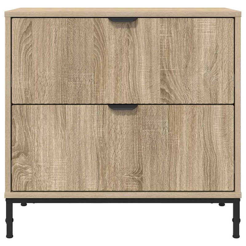 vidaXL Éjjeli asztal fiókkal sonoma tölgy 63.5 x 36 x 61 cm Faanyag