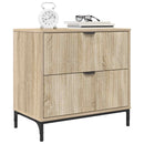 vidaXL Éjjeli asztal fiókkal sonoma tölgy 63.5 x 36 x 61 cm Faanyag