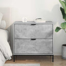 vidaXL Éjjeli asztal fiókkal Beton szürke 63.5 x 36 x 61 cm Faanyag