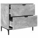 vidaXL Éjjeli asztal fiókkal Beton szürke 63.5 x 36 x 61 cm Faanyag