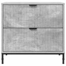 vidaXL Éjjeli asztal fiókkal Beton szürke 63.5 x 36 x 61 cm Faanyag
