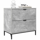 vidaXL Éjjeli asztal fiókkal Beton szürke 63.5 x 36 x 61 cm Faanyag