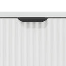 vidaXL Éjjeli asztal Magasfényű fehér 63.5 x 36 x 61 cm Faanyag