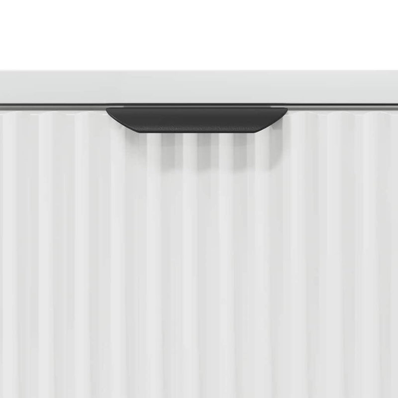 vidaXL Éjjeli asztal Magasfényű fehér 63.5 x 36 x 61 cm Faanyag