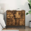 vidaXL Éjjeli asztal fiókkal Füstölt tölgy 63.5 x 36 x 61 cm Faanyag