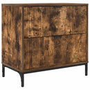 vidaXL Éjjeli asztal fiókkal Füstölt tölgy 63.5 x 36 x 61 cm Faanyag