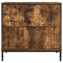 vidaXL Éjjeli asztal fiókkal Füstölt tölgy 63.5 x 36 x 61 cm Faanyag