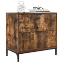 vidaXL Éjjeli asztal fiókkal Füstölt tölgy 63.5 x 36 x 61 cm Faanyag