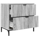 vidaXL Éjjeli asztal fiókkal Szürke sonoma 63.5 x 36 x 61 cm Faanyag