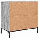 vidaXL Éjjeli asztal fiókkal Szürke sonoma 63.5 x 36 x 61 cm Faanyag