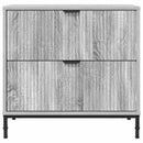 vidaXL Éjjeli asztal fiókkal Szürke sonoma 63.5 x 36 x 61 cm Faanyag