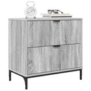 vidaXL Éjjeli asztal fiókkal Szürke sonoma 63.5 x 36 x 61 cm Faanyag