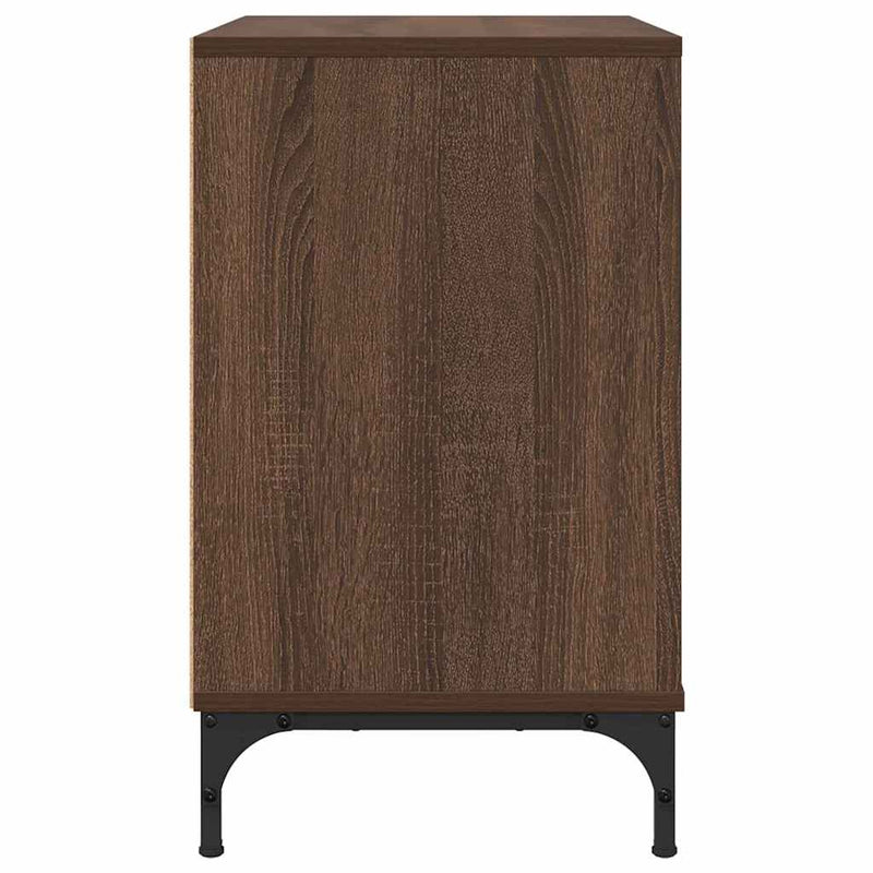 vidaXL Éjjeli asztal fiókkal barna tölgy 63.5 x 36 x 61 cm Faanyag