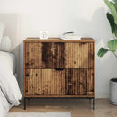 vidaXL Éjjeli asztal fiókkal Régi fa 63.5 x 36 x 61 cm Faanyag