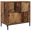 vidaXL Éjjeli asztal fiókkal Régi fa 63.5 x 36 x 61 cm Faanyag