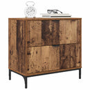 vidaXL Éjjeli asztal fiókkal Régi fa 63.5 x 36 x 61 cm Faanyag