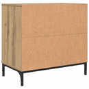 vidaXL Éjjeli asztal fiókkal kézműves tölgy 63.5 x 36 x 61 cm Faanyag