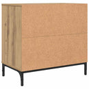 vidaXL Éjjeli asztal fiókkal kézműves tölgy 63.5 x 36 x 61 cm Faanyag