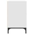 vidaXL Éjjeliszekrények fiókkal 2 pcs Fehér 49 x 36 x 61 cm Faanyag