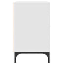 vidaXL Éjjeliszekrény fiókkal 2 pcs Fehér 49 x 36 x 61 cm Faanyag