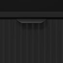 vidaXL Éjjeli asztal fiókkal Fekete 49 x 36 x 61 cm Faanyag