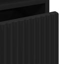 vidaXL Éjjeli asztal fiókkal Fekete 49 x 36 x 61 cm Faanyag