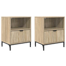 vidaXL Éjjeliszekrény 2 pcs sonoma tölgy 49 x 36 x 61 cm Faanyag