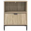 vidaXL Éjjeliszekrény 2 pcs sonoma tölgy 49 x 36 x 61 cm Faanyag