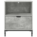 vidaXL Éjjeliszekrény 2 pcs Beton szürke 49 x 36 x 61 cm Faanyag