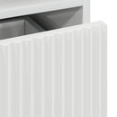 vidaXL Éjjeliszekrények 2 pcs Magasfényű fehér 49 x 36 x 61 cm Faanyag