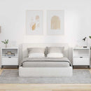 vidaXL Éjjeliszekrények 2 pcs Magasfényű fehér 49 x 36 x 61 cm Faanyag