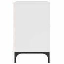 vidaXL Éjjeliszekrények 2 pcs Magasfényű fehér 49 x 36 x 61 cm Faanyag