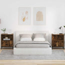 vidaXL Éjjeliszekrény 2 pcs Füstölt tölgy 49 x 36 x 61 cm Faanyag