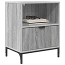 vidaXL Éjjeliszekrény 2 pcs Szürke sonoma 49 x 36 x 61 cm Faanyag