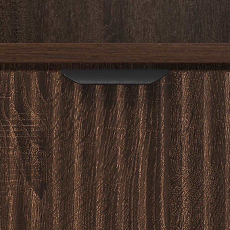 vidaXL Éjjeli asztal fiókkal barna tölgy 49 x 36 x 61 cm Faanyag