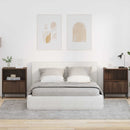 vidaXL Éjjeliszekrény 2 pcs barna tölgy 49 x 36 x 61 cm Faanyag
